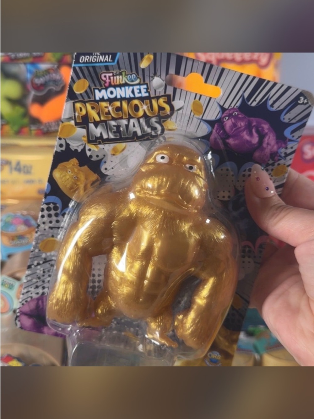 Precious Metals Gold Gorilla Figure - Kids Toy